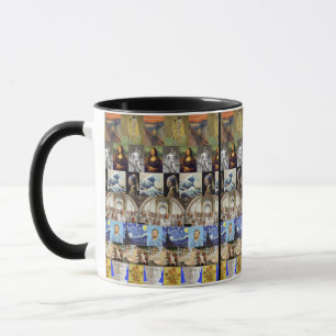 Mug Collage d'art célèbre,
