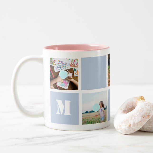 Mug Collage de 10 Photos Fête des Mères (Avec donut)