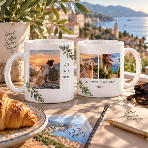 Mug Collage de 3 photos personnalisé Moments préférés