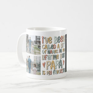 Mug Collage de 3 photos pour la fête des pères