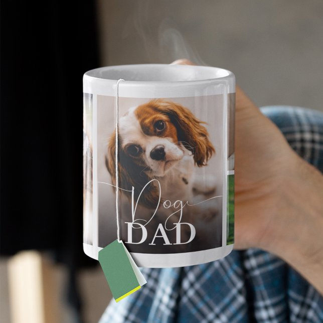 Mug Collage de 5 photos pour papa de chien (Créateur téléchargé)