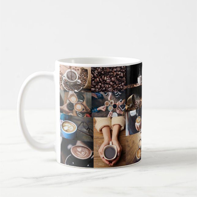 Mug Collage de café (Gauche)