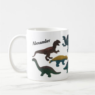 Mug Collage de dinosaures de jouets en plastique porta