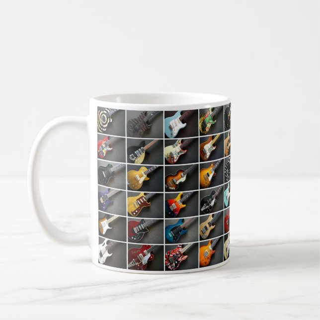Mug Collage de guitare (Gauche)