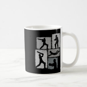 Mug Collage de joueur de cricket Hommes Femmes Entraîn