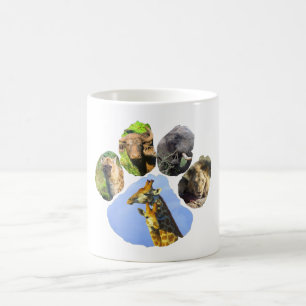 Mug Collage de la faune Bouddles de girafe