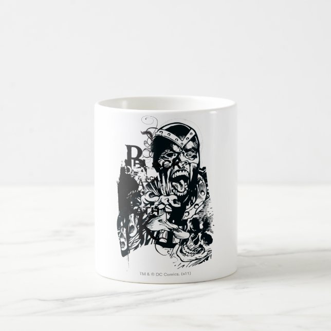 Mug Collage de la main noire et du crâne (Centre)
