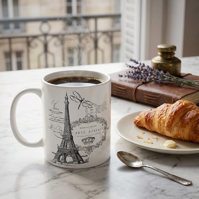 Mug collage de la tour Eiffel (Créateur téléchargé)