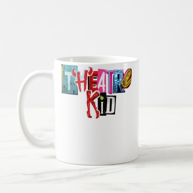 Mug Collage de l'enfant du théâtre (Gauche)