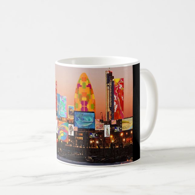 Mug Collage de London 2 (Devant droit)