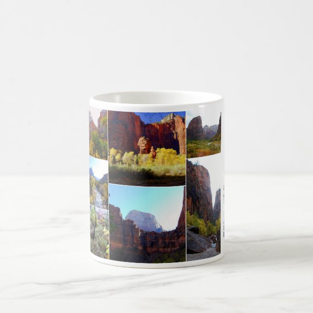 Mug Collage de parc national de Zion (Centre)