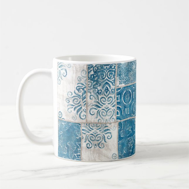 Mug Collage de patchwork : Mélange de Motif de surface (Gauche)
