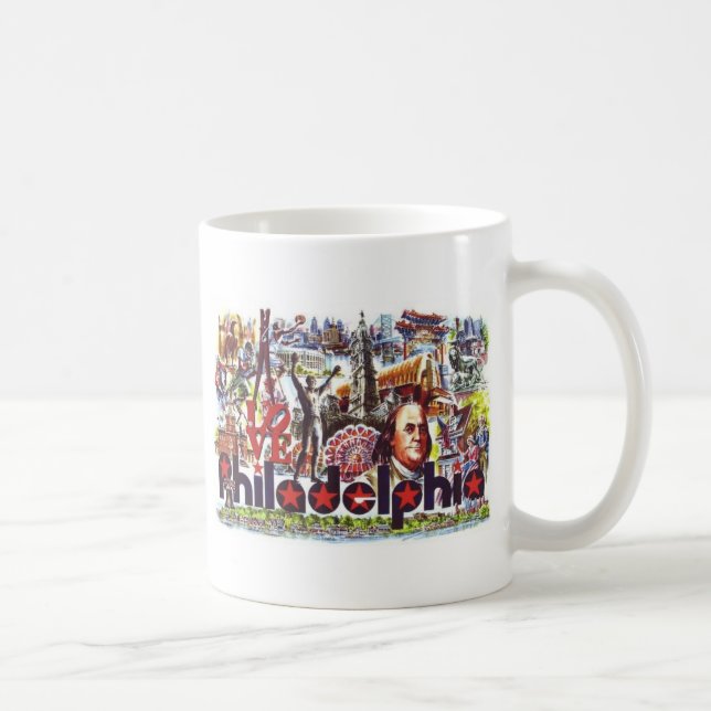 Mug Collage de Philadelphie (Droite)