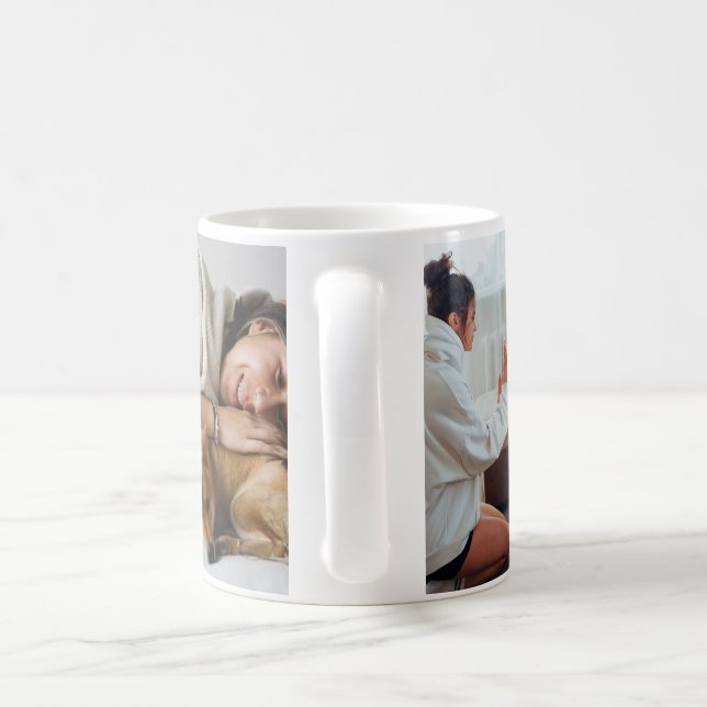 Mug Collage de photos d'animaux de compagnie pour amat (Poignée)