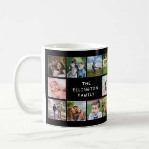 Mug Collage de photos de famille Colorful Custom