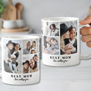 Mug Collage de photos de famille de maman