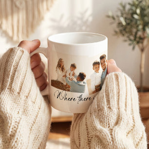 Mug Collage de photos de famille personnalisé