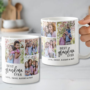 Mug Collage de photos de grand-mère