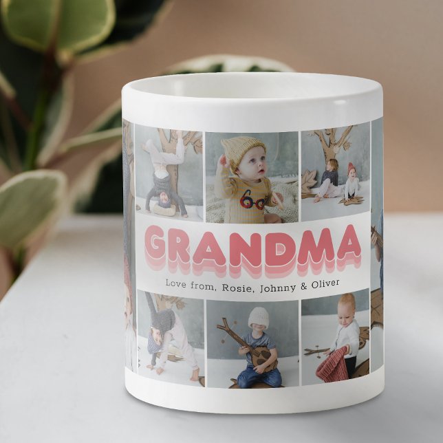 Mug Collage de photos de grand-mère (Créateur téléchargé)