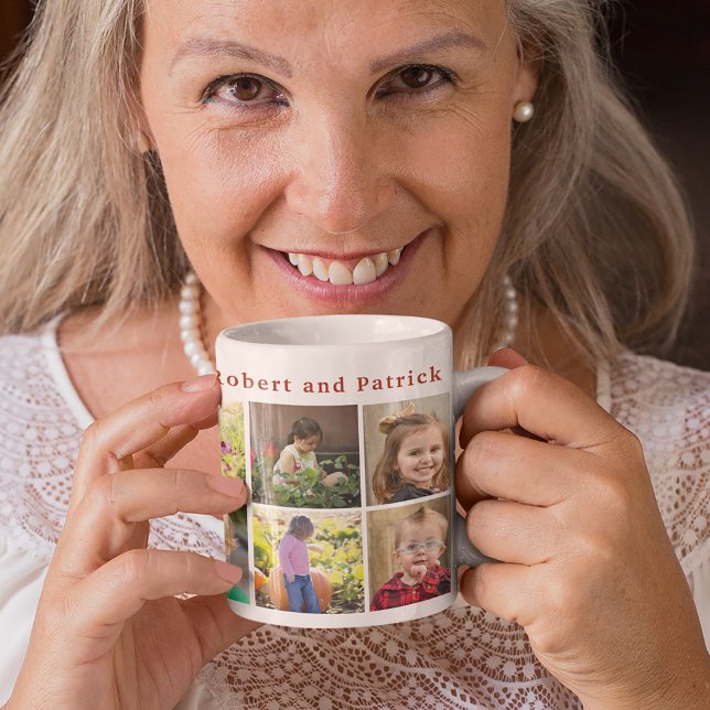 Mug Collage de photos de grand-mère typographie mignon (Créateur téléchargé)
