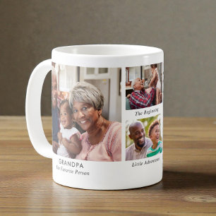 Mug Collage de photos de grand-père