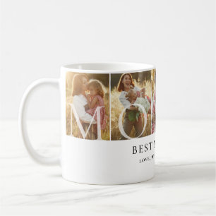 Mug Collage de photos de maman, meilleur cadeau de mam