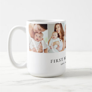 Mug Collage de photos de maman premier cadeau de fête