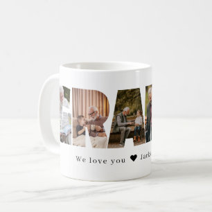 Mug Collage de photos de Papy pour la fête des Pères