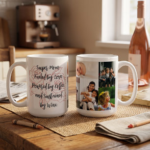 Mug Collage de photos de Super Maman personnalisé