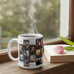 Mug Collage de photos en bande de film personnalisé 26
