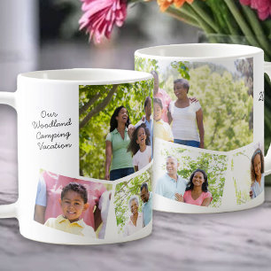 Mug Collage de photos familiales - 5 photos et texte p