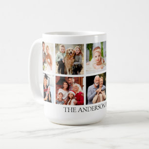 Mug Collage de photos familiales Grand