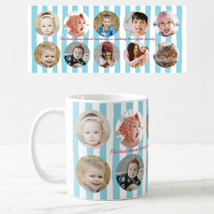 Mug Collage de photos personnalisé Photo de famille Ra