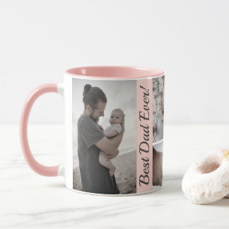 Mug Collage de photos personnalisé pour la fête des pè
