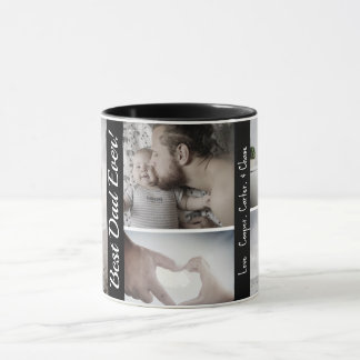 Mug Collage de photos personnalisé pour la fête des pè