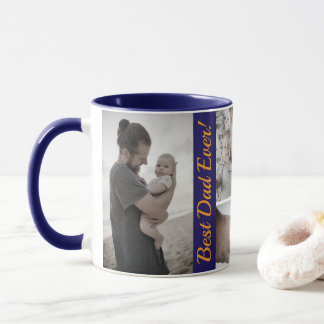 Mug Collage de photos personnalisé pour la fête des pè