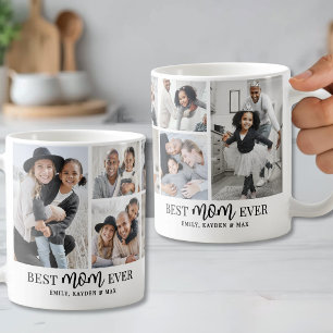 Mug Collage de photos personnalisé pour la meilleure m