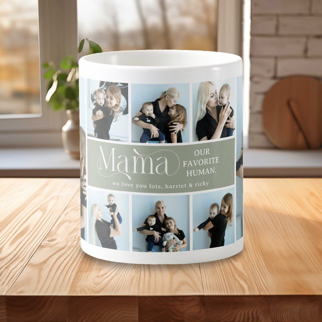 Mug Collage de photos sentimental Cadeau de maman (Créateur téléchargé)
