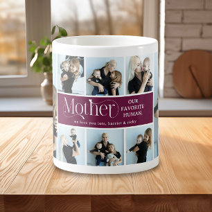 Mug Collage de photos sentimental Cadeau pour maman