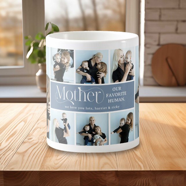 Mug Collage de photos sentimental Cadeau pour maman (Créateur téléchargé)