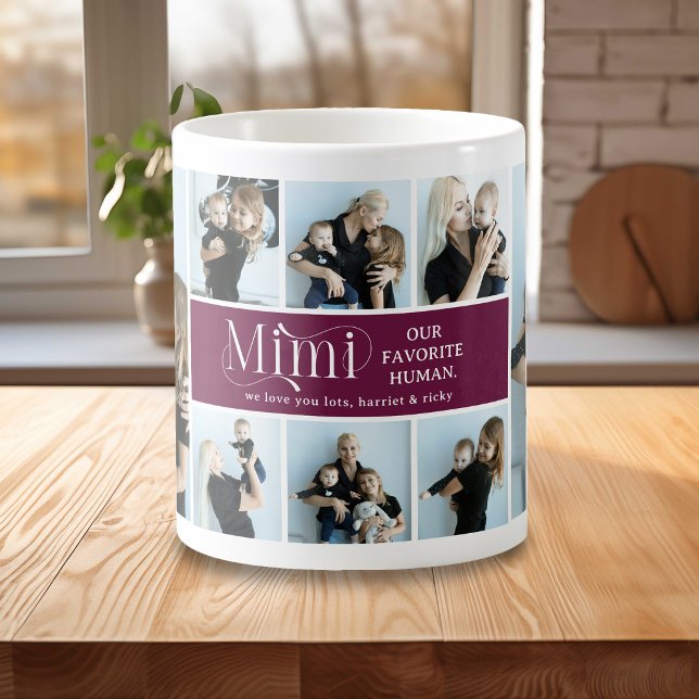 Mug Collage de photos sentimental Mimi Cadeau (Créateur téléchargé)