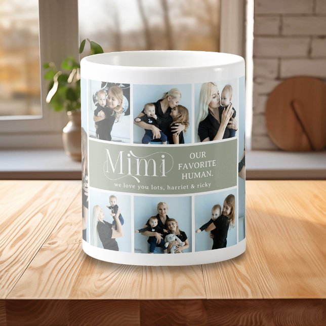 Mug Collage de photos sentimental Mimi Cadeau (Créateur téléchargé)