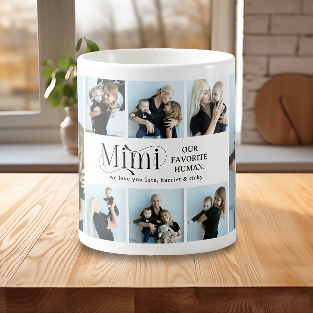 Mug Collage de photos sentimental Mimi Cadeau (Créateur téléchargé)