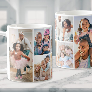 Mug Collage de photos simple et élégant image