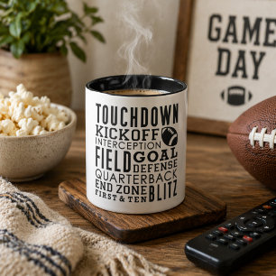 Mug Collage de termes de football