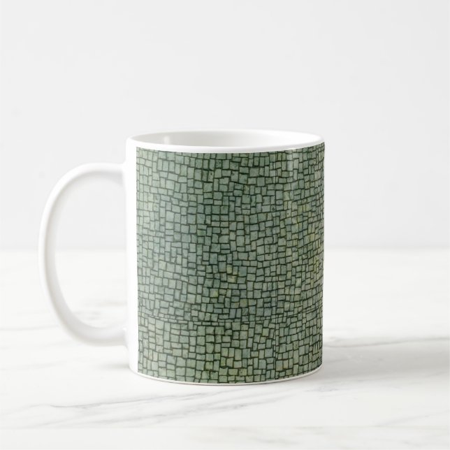 Mug Collage de terrain de galets blancs (Gauche)