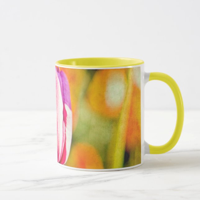 Mug Collage de tulipe (Droite)