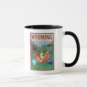 Mug Collage de WyomingWyoming