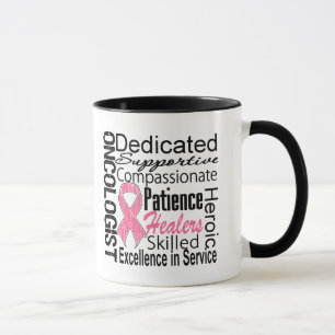 Mug Collage d'oncologiste de cancer du sein
