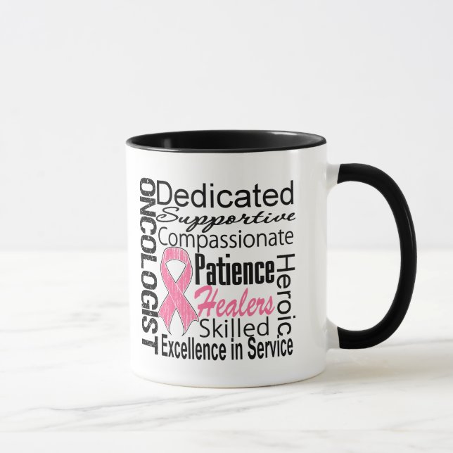 Mug Collage d'oncologiste de cancer du sein (Droite)